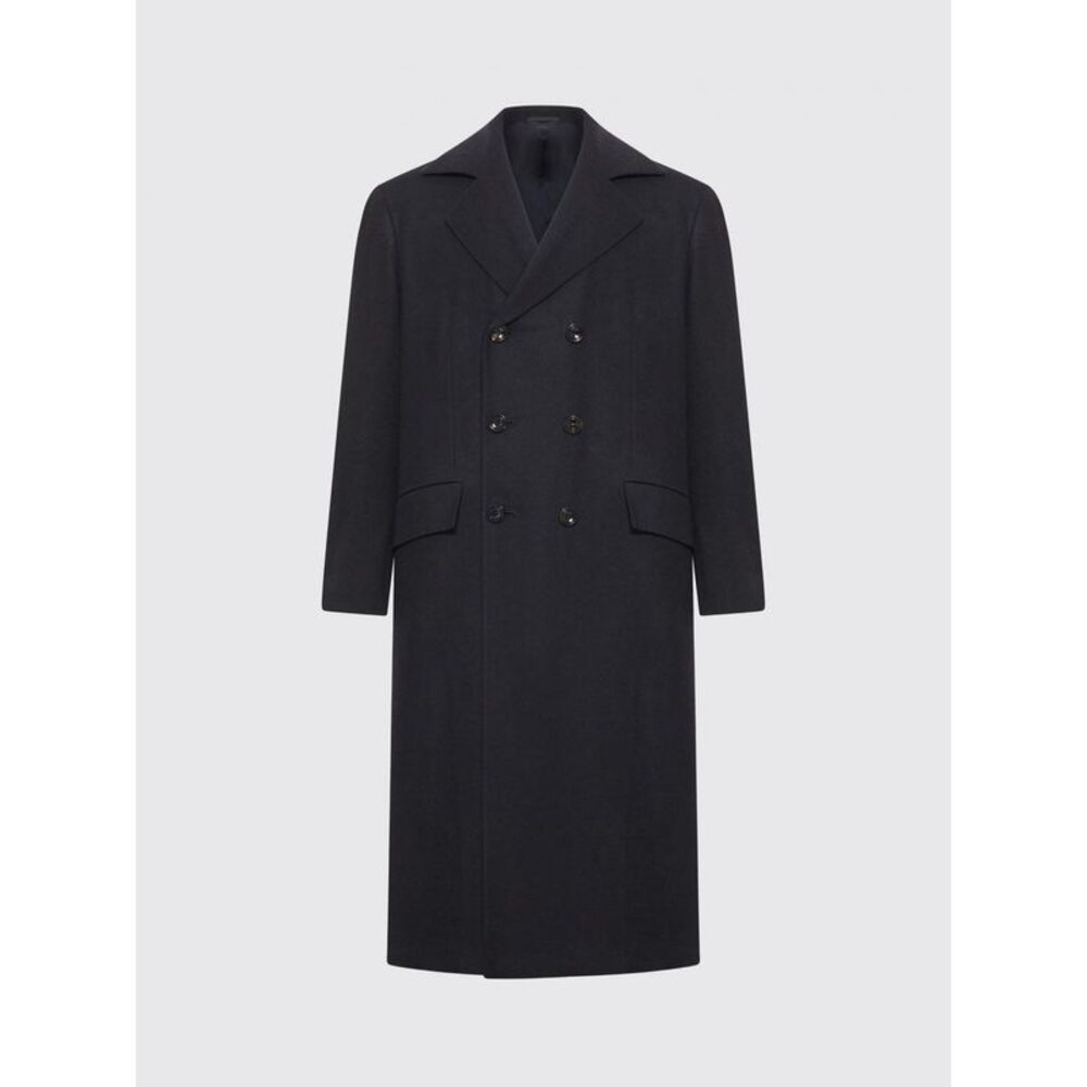 Kiton Coat Men Black